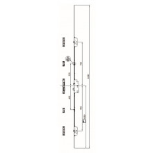 CERRADURA PVC 235772 45 AUTOMATICA 2 BULONES MC