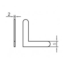 ESCUADRA ALINEACION 5x2 19205020 INOX ALFIL AC