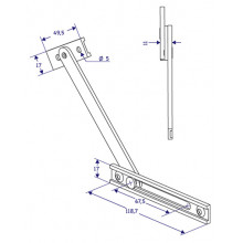 COMPAS DE R TENTION 4020 BLANC  503TC 