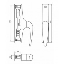 CREMONA 104M INOX CORREDERA DOBLE SL