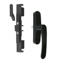 BLACK SLIDING LOCK 4220 24 ONE POINT LOCK WITH HANDLE