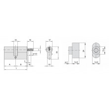 CYLINDRE 0G302.82.0.12 30x40 NICKEL   POMO 06355.12.0