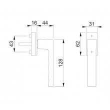 HANDLE INOX FINISHING REF. 742101