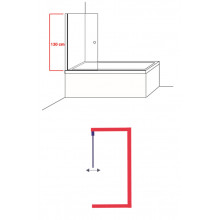  CRAN DE BAINS JAVEA 75X130 UN ARGENT DROIT S RIGRAPHI  A BRILL 