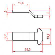 NAIL 2033 FOR LOCK 4308