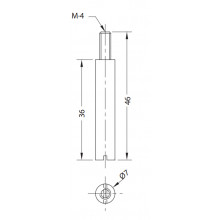 TRANSMISSION BOLT 24MM FOR CENTRAL LOCK 200466