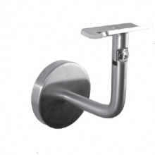 SOPORTE   EMBELLECEDOR PASAMANOS ARTICULADO A PARED 38.2074 ISA  E02283  INOX SATINADO AISI 304 TUBO 42 2MM IN