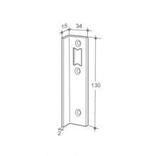 CERRADERO IB3008D SOLO PICAPORTE C TOPE DERECHA 2 4 INOX BRILLO TR