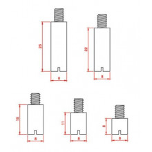 TRANSMISSION BOLT 15mm FOR MARTE HANDLE