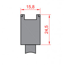 RUEDA S 2300 ZAMAK REGULABLE RODAMIENTO DE BOLAS