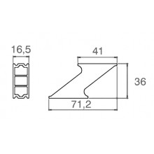 REVERSIBLE DIVIDER M 23 BLACK