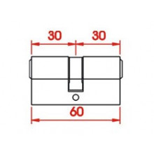 CILINDRO 3030 SEGURIDAD CON 5 LLAVES FACHETTI