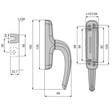 CREMONA NEFER MIDI 0757B LACADO INOX 1 PALA FPM