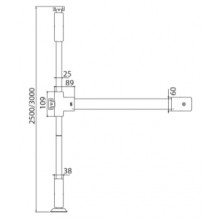 PUSH BAR SYSTEM ESCAPE 3  3MTS 