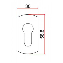 EMBELLECEDOR CILINDRO 9020 BLANCO  3X50 uds  NYLON MR