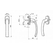 HANDLE 132.8019.40.45 VICTORY BROWN