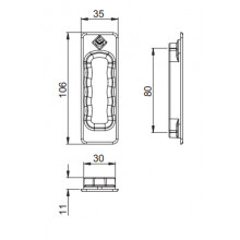 UÑERO ELEVABLE ITALIA 6399.11 LACADO INOX MS