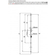 CREMONA MULTIPUNTO GANCHO MEDIANO CR TR 1600 E15 C LLAVE RA PG