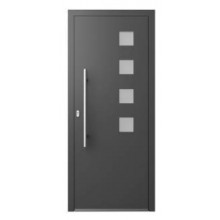 PUERTA ECO DOOR 1 HOJA MODELO 03 GRIS 7016 MATE TEXTURADO DERECHA 950X2100