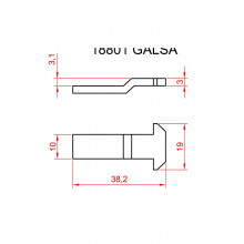 UÑA G043520 V SERIE E 75 EXTRUAL SR