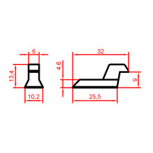 OPPOSITE LOCK FOR 6000 AND 700 SERIES C 9009