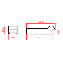 OPPOSITE LOCK FOR70000 AND PERIMETRAL SERIES C 9016