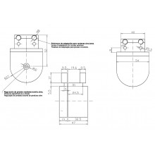 PIVOTANT HINGE 5031  BLACK COLOUR