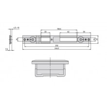 STRIKER 06463.34.0 FOR MULTITOP LOCK CISA   SERIE A  