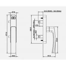 CREMONA AP. EXT. CON LLAVE IGUAL CUADRO 5216C C BLANCA C PERNIOS MR