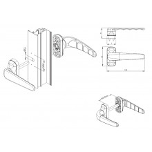 RECOVERABLE LOWER HANDLE 3063 BLACK MS JGO