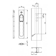 EXTERIOR HANDLE SAUSAGE INOX MS 6397.10