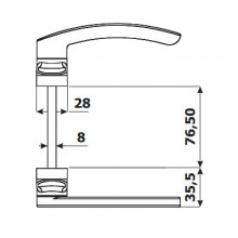 MANILLA RECUPERABLE PLANA SILHOUETTE 210MR BLANCA MT