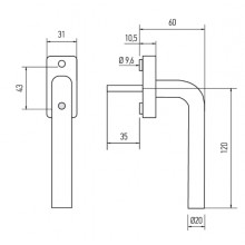 POIGN E 20040 INOX