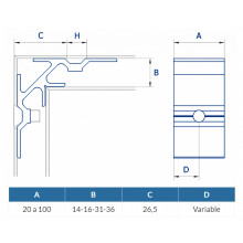 OPEN CORNER JOINT 3736C