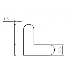 ADJUSTABLE ALINGMENT SQUARE 9 8X1 5 WITH SPRINGS