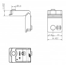 ESCUADRA 0356SX 36 8X13 8 MUELLE VENTANA S 99 MN