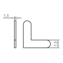 ESCUADRA ALINEACION 7 5x1 5 19207515 INOX IT 61 AC