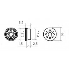 SHORT DRAINAGE VALVE WHITE