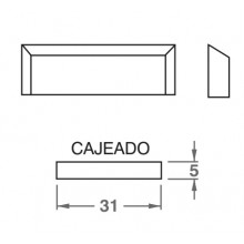 EXIT OF WATER IB WHITE  RECTANGULAR FORM 