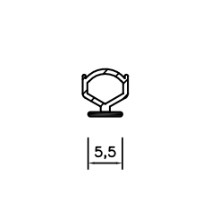 RUBBER GASKET DD18 5.5 ISG ORANGE BASE