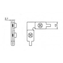 FIXATION JOINT CORNER F1 12X2 0