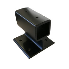 SUPPORT OF ALUMINIUM FOR PROFILE OF SQUARE RAIL OF 30X30 BLACK