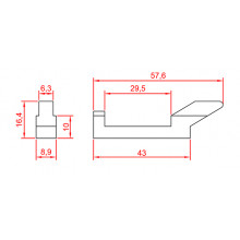 COUNTERFERMETURE S 800 POUR MULTIPOINT REF.2180.87