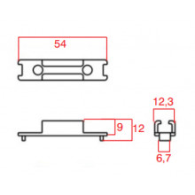 STAPLE FOR THE BOLT E 13880 06 0 1