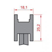 ADJUSTABLE ZAMAK WHEEL WITH NEEDLE BEARING S C 65 CAT