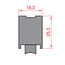 ADJUSTABLE ZAMAK WHEEL WITH NEEDLE BEARING S 4400