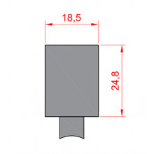 RUEDA S 400 ALUGOM NYLON HE