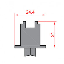 ADJUSTABLE ZAMAK WHEEL WITH NEEDLE BEARING S AL 18