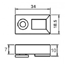 POINT LOCK 504 BLACK NYLON  3RD POINT LOCK 