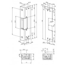 ELECTRIC STRIKE FOR PANIC EXIT DEVICE PA 412 WITH MEMORY